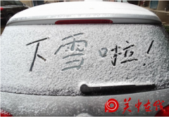  2015年第一场雪 终于认真地落下