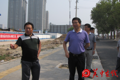 新城区郝东文副区长检查涉土工地停工禁噪和扬
