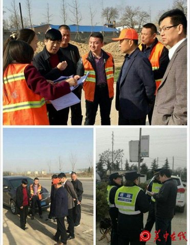渭南公路管理段铁腕治霾攻坚行动继续进行中