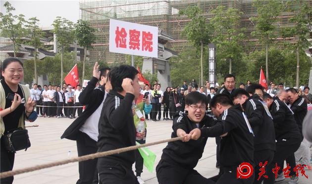 蒲城县第四届干部职工运动会在卤阳湖开幕（高清组图）