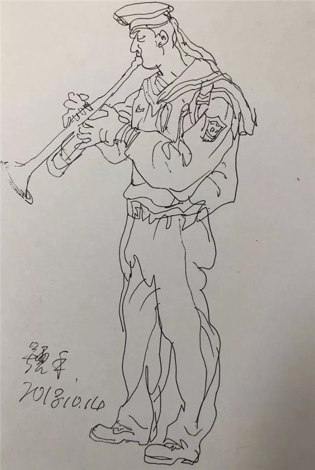 【关中在线】吴建科军旅速写欣赏