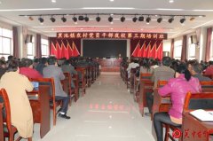 合阳县农村集体产权制度改革指导组组长雷哲生到黑池镇农村党员夜校授课