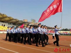 韩城市公安局代表队在全市首届田径运动会上斩获佳绩